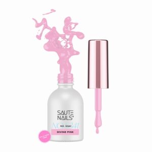 Saute Nails Lakier hybrydowy S341 Divine Pink róż 8 ml