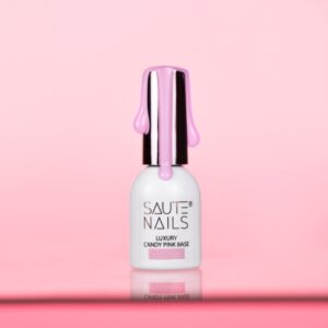 Saute Nails Luxury Candy Pink Base 8 ml – cukierkowa różowa baza hybrydowa 70% krycia — zdjęcie 2