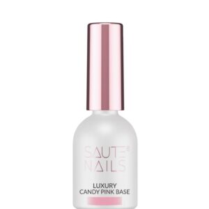 Saute Nails Luxury Candy Pink Base 8 ml – cukierkowa różowa baza hybrydowa 70% krycia
