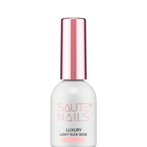 Saute Nails Luxury Light Nude Base 8 ml – neutralna baza hybrydowa nude z różowym podtonem