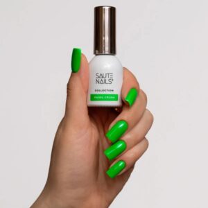 Saute Nails Padel Crush Lakier Hybrydowy Neonowa Zieleń 8ml — zdjęcie 3