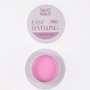 Saute Nails Żel budujący Easy Levelling PRO Cotton Pink 30g – mleczno-różowy cukierkowy — zdjęcie 1
