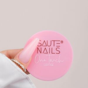 Saute Nails Żel budujący One Touch Light Pink 50g – jasny pastelowy róż