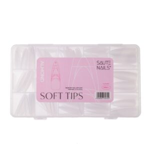 Saute Nails Tipsy do paznokci Soft Tips Almond transparentne 360 szt. 15 rozmiarów