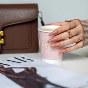 Saute Nails S301 Oat Mocha beżowy lakier hybrydowy — zdjęcie 2