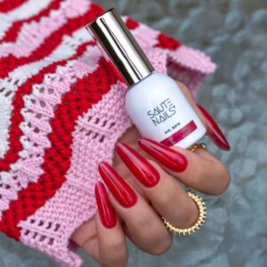 Saute Nails S318 Glass Red półtransparentny lakier — zdjęcie 1