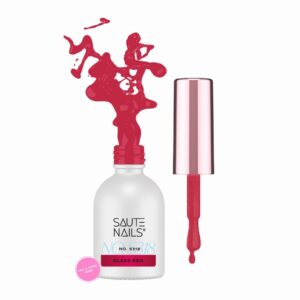 Saute Nails S318 Glass Red półtransparentny lakier