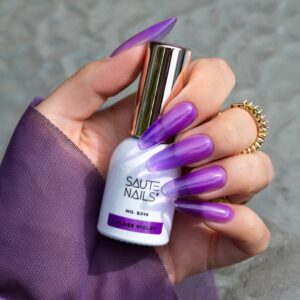 Saute Nails S319 Glass Violet półtransparentny lakier — zdjęcie 1