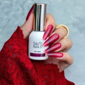Saute Nails S321 Glass Maroon półtransparentny lakier — zdjęcie 3