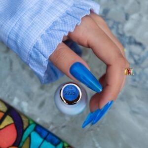Saute Nails S322 Glass Blue półtransparentny lakier — zdjęcie 2