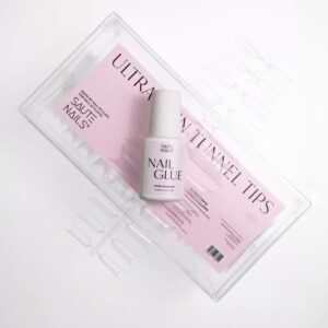 Saute Nails Zestaw Tipsy Tunelowe 504szt + Klej do Tipsów 10ml Gratis