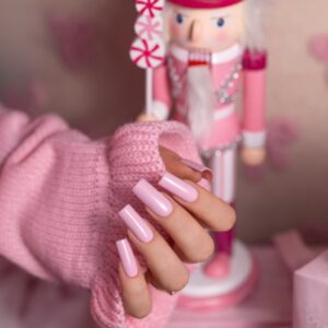Saute Nails S331 Pink Cookie jasny pastelowy róż lakier hybrydowy 8ml — zdjęcie 3