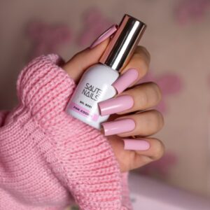 Saute Nails S331 Pink Cookie jasny pastelowy róż lakier hybrydowy 8ml — zdjęcie 2