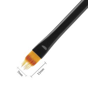 Staleks PRO Expert 07 Czarny Pędzelek do Ombre 11mm — zdjęcie 1