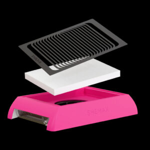 SheMax X PRO – PINK – Pochłaniacz pyłu do manicure, regulowana prędkość, elegancki design, energooszczędny — zdjęcie 1