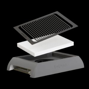 SheMax X PRO – WHITE – Pochłaniacz pyłu do manicure, regulowana prędkość, elegancki design, energooszczędny — zdjęcie 1