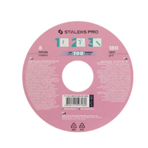 Staleks ATS-180 – taśma ścierna 180 na rolce 8m, do pilników Bobbi Nails