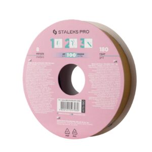 Staleks ATS-180 – taśma ścierna 180 na rolce 8m, do pilników Bobbi Nails — zdjęcie 2