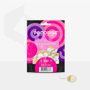 Staleks PDFS-15-240w – nakładki 240 grit na dysk do pedicure, 50 szt.
