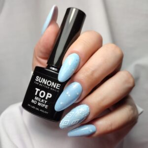 SUNONE Lakier hybrydowy 5g TOP MILKY NO WIPE — zdjęcie 1