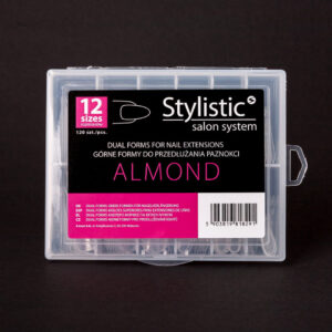 STYLISTIC Górne Formy Dual Form Almond Migdał 120 szt do Paznokci