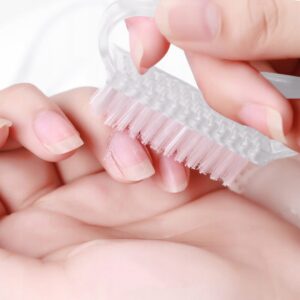 Szczoteczka do manicure i pyłu - mała przezroczysta clear — zdjęcie 4
