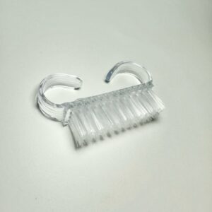 Szczoteczka do manicure i pyłu - mała przezroczysta clear