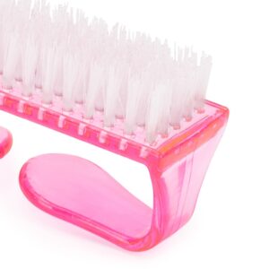 Szczoteczka do manicure i pyłu średnia różowa — zdjęcie 3