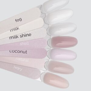 TOUCH Cover Base Fog Biała Półprzezroczysta Baza Hybrydowa do Paznokci 13 ml — zdjęcie 2