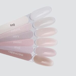 TOUCH Cover Base Fog Biała Półprzezroczysta Baza Hybrydowa do Paznokci 13 ml — zdjęcie 3