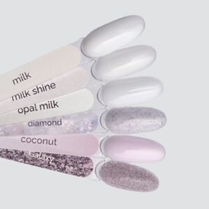 TOUCH Cover Base Milk Mleczna Półprzezroczysta Baza Hybrydowa do Paznokci 13 ml — zdjęcie 3
