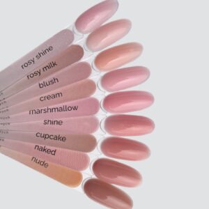 TOUCH Cover Base Rosy Milk Biało-Nudowa Półprzezroczysta Baza Hybrydowa do Paznokci 13 ml — zdjęcie 2