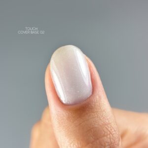TOUCH Cover Base 02 Biała Baza Hybrydowa z Drobinkami 13 ml — zdjęcie 8