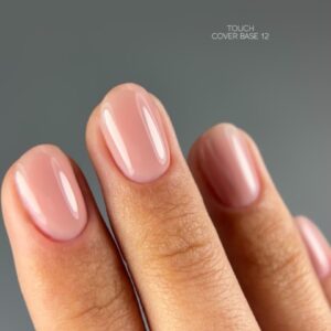 TOUCH Cover Base 12 Delikatna Różowa Baza Hybrydowa do Paznokci 13 ml — zdjęcie 3