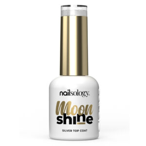 Top do paznokci hybrydowych Nailsology Moon Shine Clavier, brokat srebrny, 8ml — zdjęcie 1