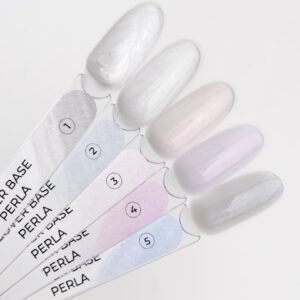 TOUCH Perla Cover Base 01 Biała Baza Hybrydowa z Perłowym Połyskiem 13 ml — zdjęcie 2