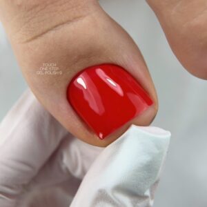 TOUCH One Step Gel Polish 09 Jaskrawoczerwony - jednofazowy lakier hybrydowy 3w1 9 ml — zdjęcie 2