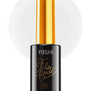 YOSHI Fiber Base No 2 – baza hybrydowa do paznokci 10ml, bezbarwna z włóknami szklanymi TPO-FREE