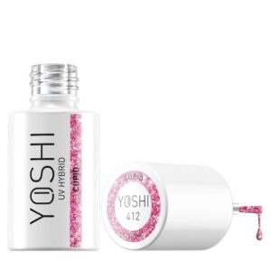YOSHI Cupid 6 ml · brokatowy róż z kolekcji Ho Ho Ho- 412 TPO-FREE — zdjęcie 5