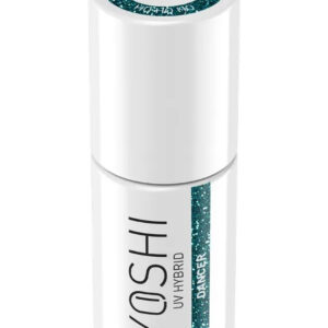 YOSHI Dancer 417 – lakier hybrydowy 6 ml, szmaragd z brokatem TPO-FREE — zdjęcie 2