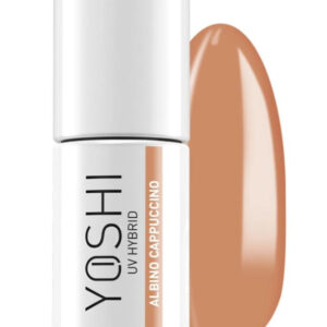 YOSHI Albino Cappuccino 323 – lakier hybrydowy 6 ml, kremowy beż TPO-FREE