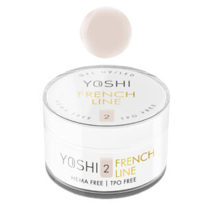 YOSHI French Line No2 – żel budujący 15 ml transparentny HEMA FREE, TPO FREE