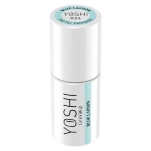 YOSHI Blue Lagoon 824 – lakier hybrydowy 6 ml, pastelowy turkus TPO-FREE — zdjęcie 1