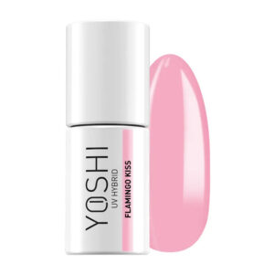 YOSHI Flamingo Kiss 827 – lakier hybrydowy 6 ml, pastelowy róż TPO-FREE