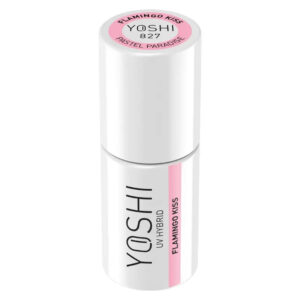YOSHI Flamingo Kiss 827 – lakier hybrydowy 6 ml, pastelowy róż TPO-FREE — zdjęcie 1