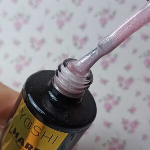 YOSHI Hard Base No3 – Twarda Baza Hybrydowa z Efektem Srebrnego Pyłu, Samopoziomująca 10ML TPO-FREE — zdjęcie 1