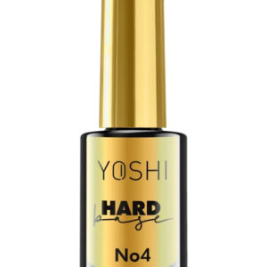 YOSHI Hard Base No4 – Mleczny Róż z Brokatem, Twarda Baza Hybrydowa LED/UV, 10ML TPO-FREE