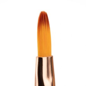 YOSHI GEL BRUSH #6 – pędzelek do żelu 6 mm z nylonu, różowy z skuwką — zdjęcie 1