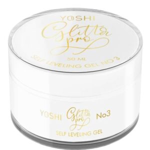YOSHI Glitter PRO No3 – Żel budujący 50 ml – Beż ze złotym blaskiem TPO-FREE — zdjęcie 3