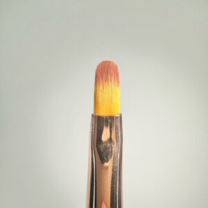 YOSHI GEL BRUSH #4 – pędzelek żelowy 4 mm z włosiem NYLON, różowy, ze skuwką — zdjęcie 2